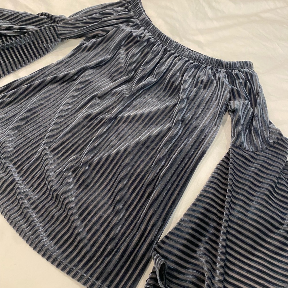 Off Shoulder Velvet Top